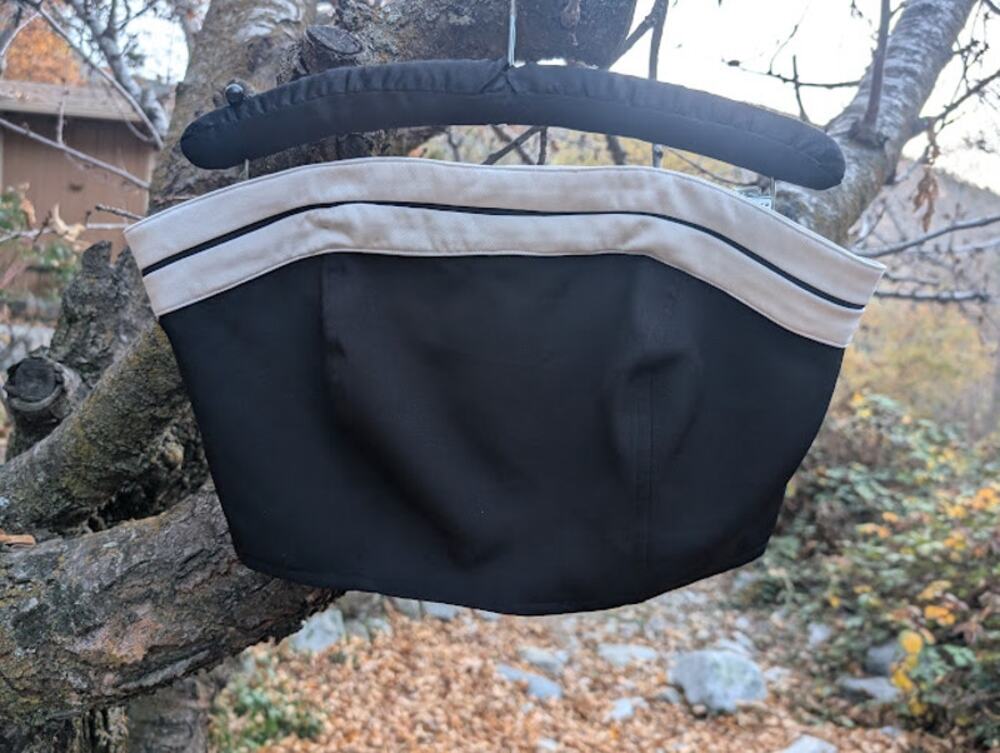 SIAMO FIRENZE: Strapless seemed tube top black white zipped back size Large